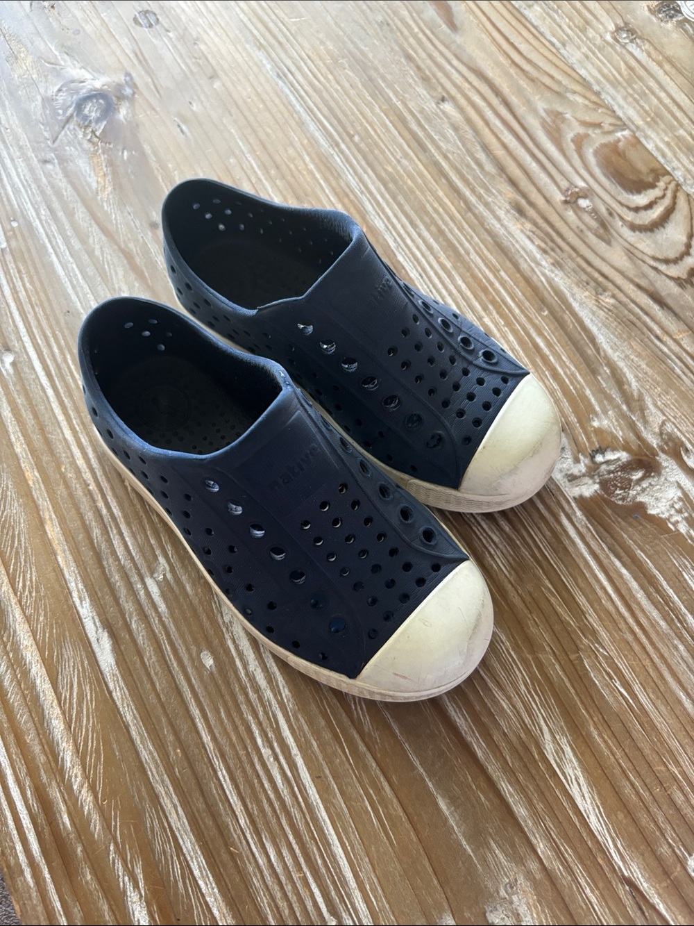 Kids Navy Native Shoes-Sz 10